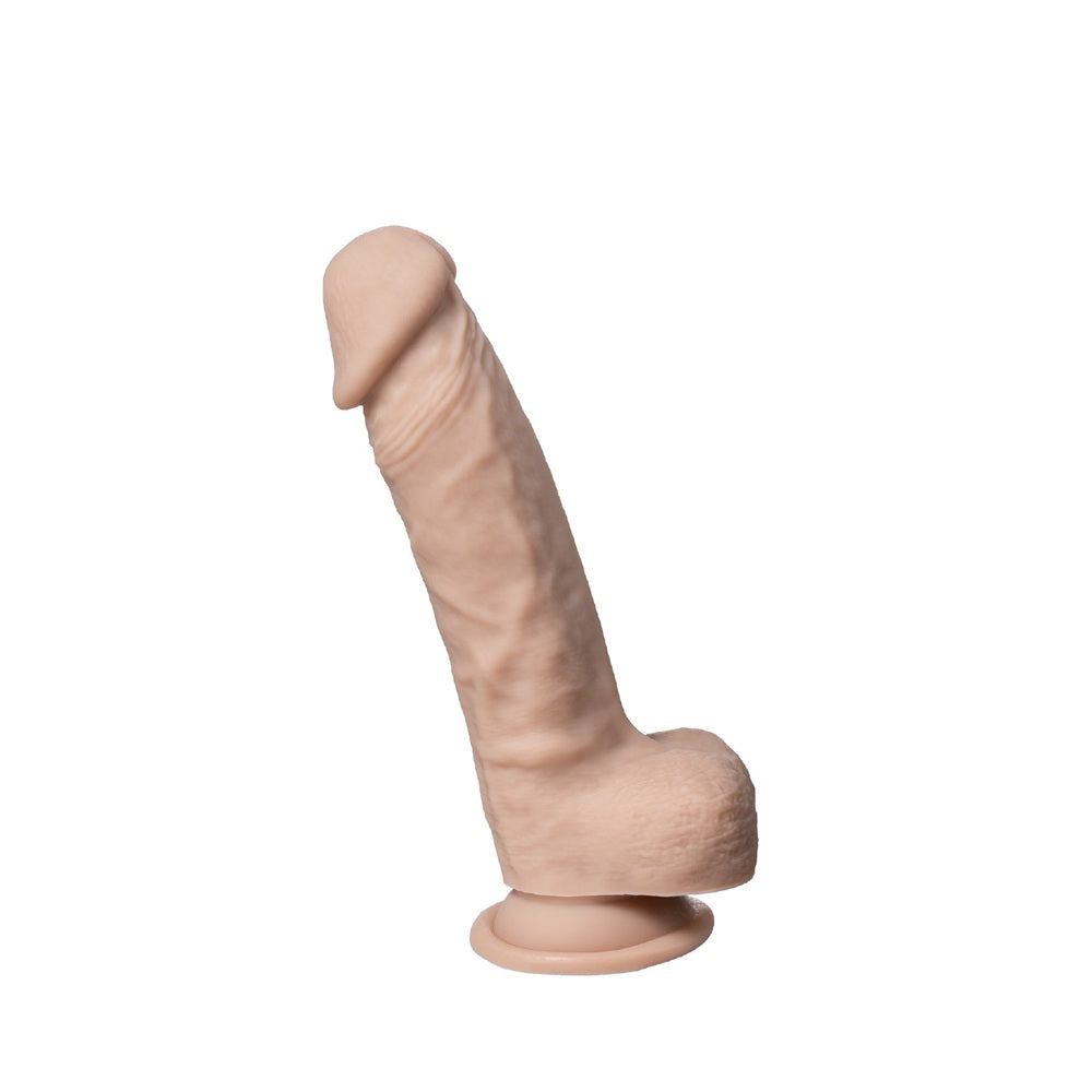 SilexD Real Skin 8 inch Silicone Realistic Dildo With Balls & Strong Suction Base Main image