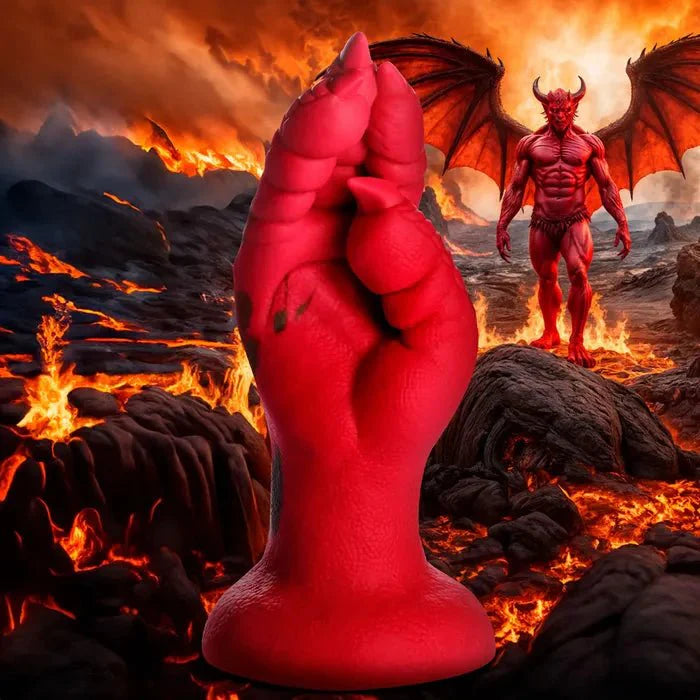 XR Brands Creature Cocks Demon Claw Fisting Claw Fantasy Silicone Dildo 21.8cm Secondary image