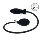 Shots Toys LEVELZ Ribbed Inflatable Anal Plug Black Shots Toys